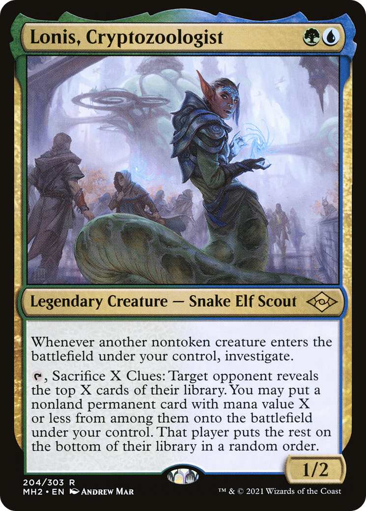 Lonis, Cryptozoologist (MH2-204) - Modern Horizons 2 Foil - Premium MTG Single from Wizards of the Coast - Just $0.49! Shop now at Game Crave Tournament Store