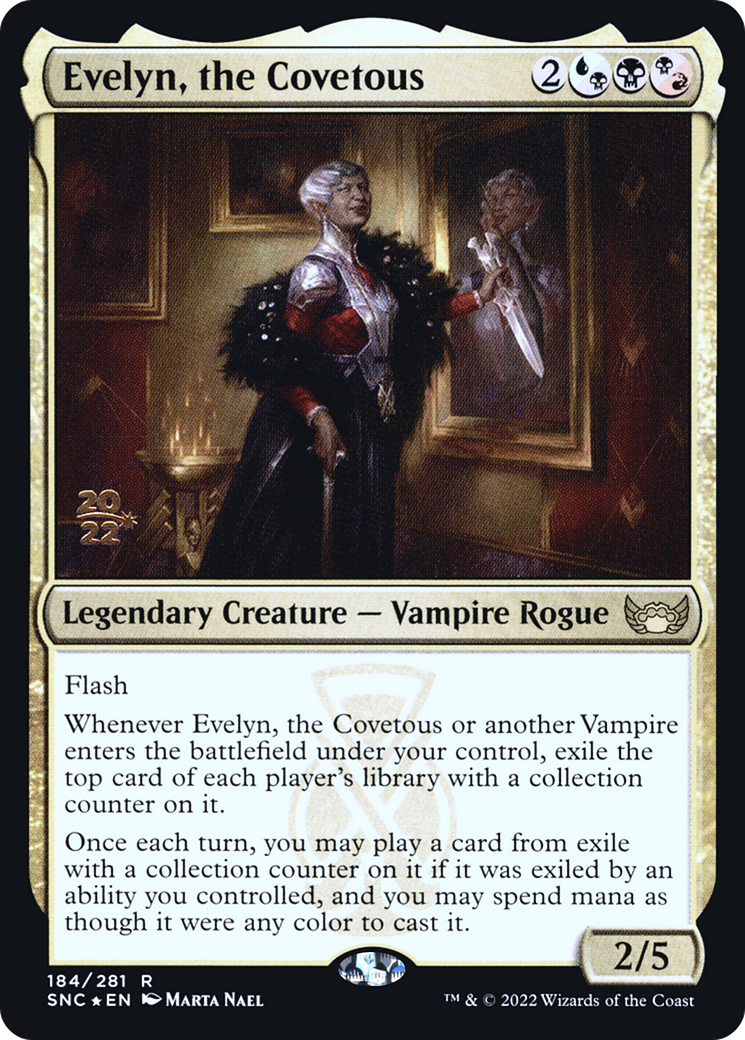 Evelyn, the Covetous (PSNC-184S) - Streets of New Capenna Promos Foil - Premium MTG Single from Wizards of the Coast - Just $0.52! Shop now at Game Crave Tournament Store