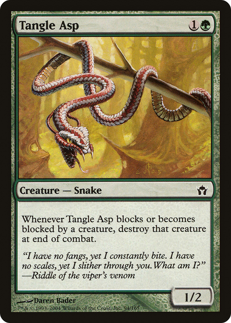 Tangle Asp (5DN-094) - Fifth Dawn - Premium MTG Single from Wizards of the Coast - Just $0.25! Shop now at Game Crave Tournament Store