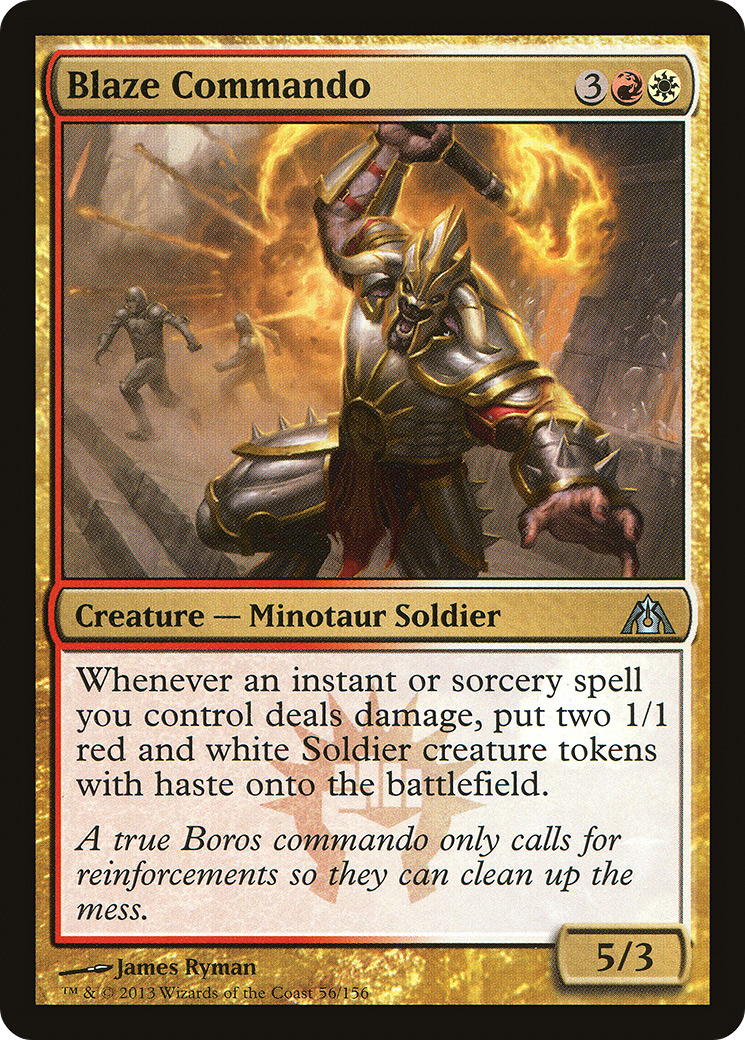 Blaze Commando (DGM-056) - Dragon's Maze - Premium MTG Single from Wizards of the Coast - Just $0.08! Shop now at Game Crave Tournament Store