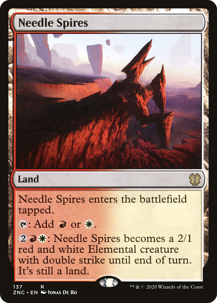 Needle Spires (ZNC-137) - Zendikar Rising Commander - Premium MTG Single from Wizards of the Coast - Just $0.08! Shop now at Game Crave Tournament Store