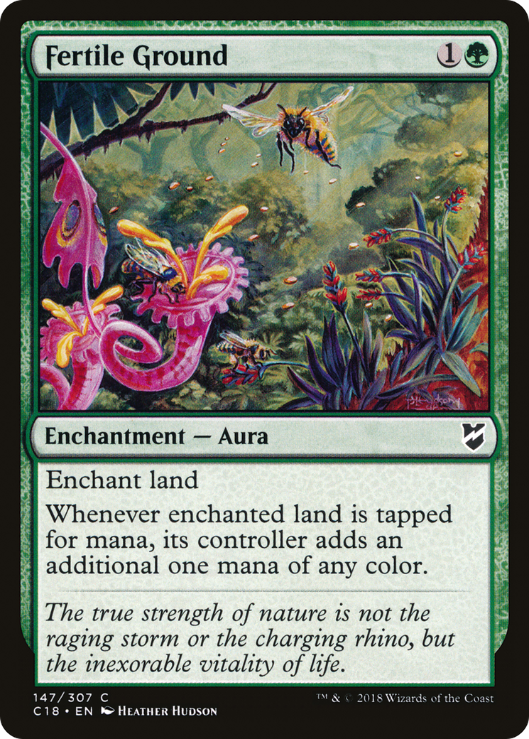 Fertile Ground (C18-147) - Commander 2018 - Premium MTG Single from Wizards of the Coast - Just $0.25! Shop now at Game Crave Tournament Store