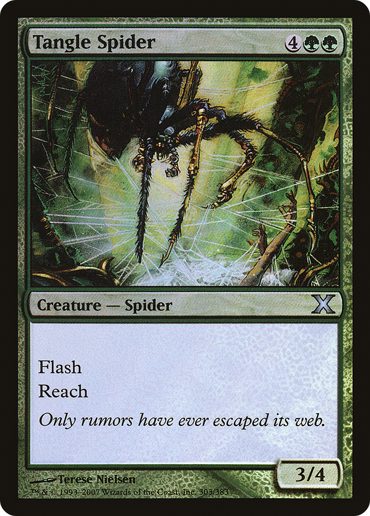 Tangle Spider (10E-303★) - Tenth Edition Foil - Premium MTG Single from Wizards of the Coast - Just $0.32! Shop now at Game Crave Tournament Store