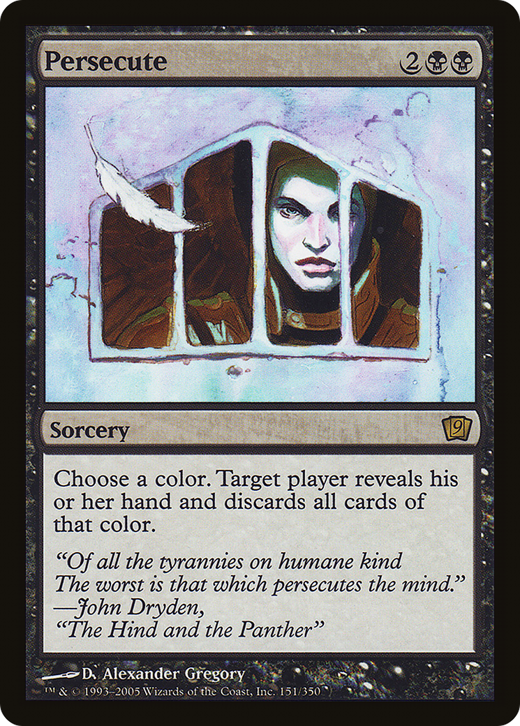 Persecute (9ED-151★) - Ninth Edition Foil - Premium MTG Single from Wizards of the Coast - Just $0.89! Shop now at Game Crave Tournament Store