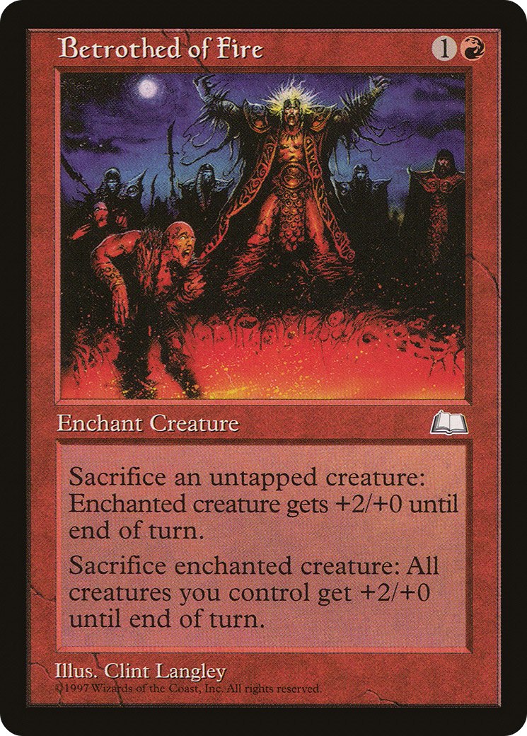 Betrothed of Fire (WTH-089) - Weatherlight - Premium MTG Single from Wizards of the Coast - Just $0.08! Shop now at Game Crave Tournament Store