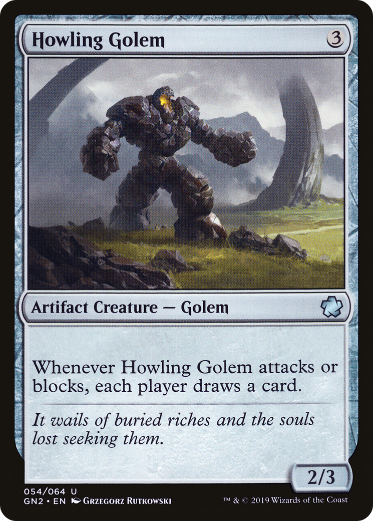 Howling Golem (GN2-054) - Game Night 2019 - Premium MTG Single from Wizards of the Coast - Just $0.25! Shop now at Game Crave Tournament Store