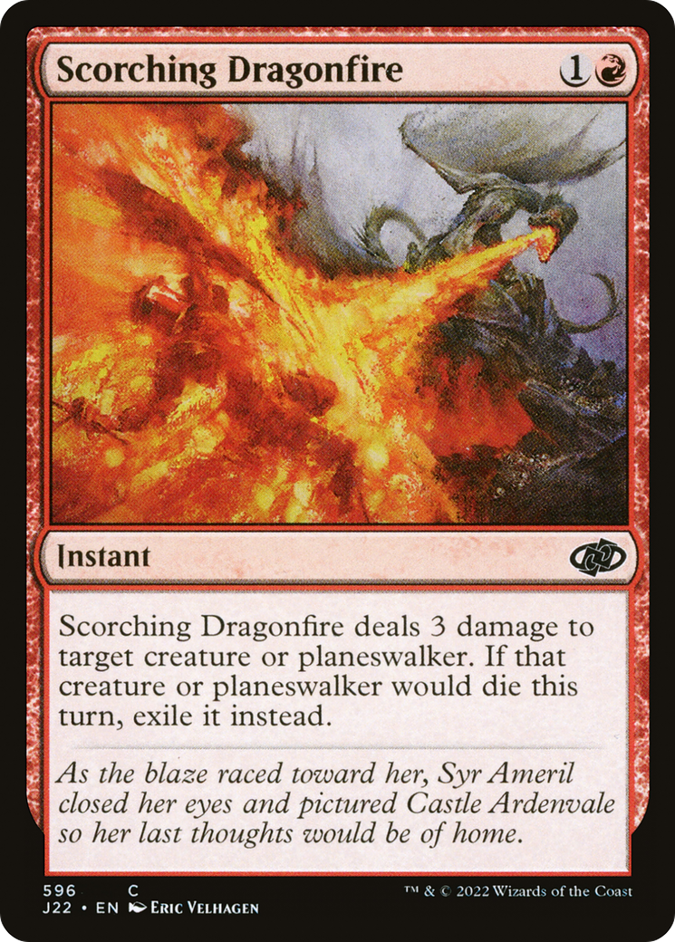 Scorching Dragonfire (J22-596) - Jumpstart 2022 - Premium MTG Single from Wizards of the Coast - Just $0.08! Shop now at Game Crave Tournament Store
