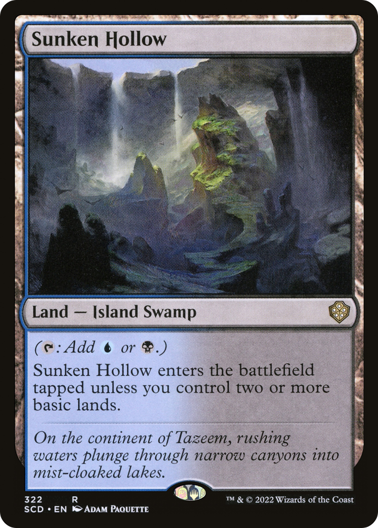 Sunken Hollow (SCD-322) - Starter Commander Decks - Premium MTG Single from Wizards of the Coast - Just $0.08! Shop now at Game Crave Tournament Store
