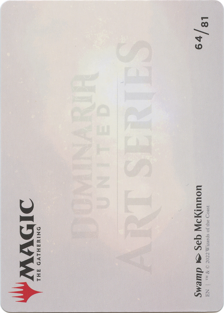 Swamp // Swamp (ADMU-064) - Dominaria United Art Series (Borderless) - Premium MTG Single from Wizards of the Coast - Just $0! Shop now at Game Crave Tournament Store