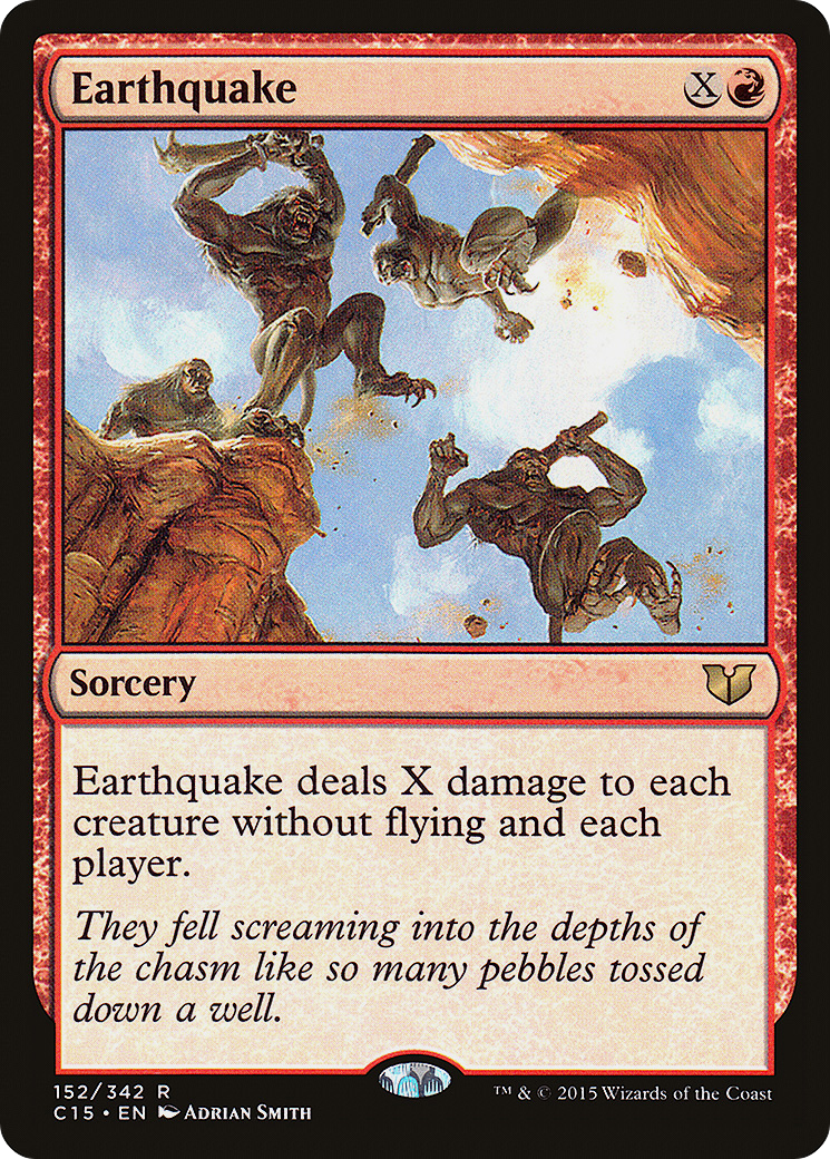 Earthquake (C15-152) - Commander 2015 - Premium MTG Single from Wizards of the Coast - Just $0.48! Shop now at Game Crave Tournament Store