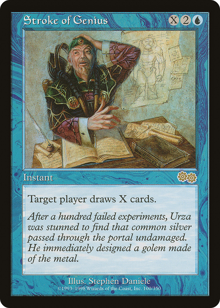Stroke of Genius (USG-100) - Urza's Saga - Premium MTG Single from Wizards of the Coast - Just $2.82! Shop now at Game Crave Tournament Store