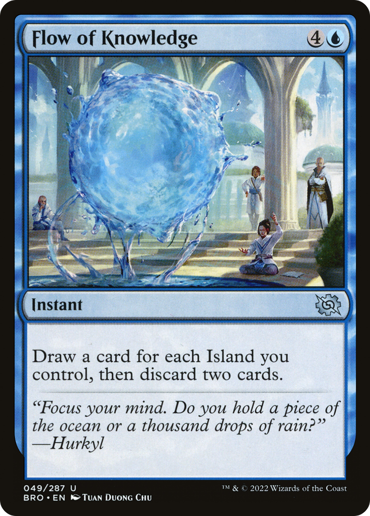 Flow of Knowledge (BRO-049) - The Brothers' War Foil - Premium MTG Single from Wizards of the Coast - Just $0.43! Shop now at Game Crave Tournament Store