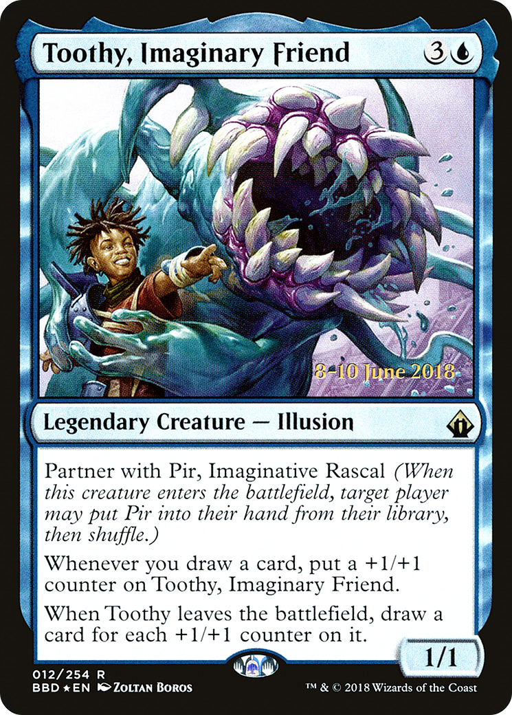 Toothy, Imaginary Friend (PBBD-12S) - Battlebond Promos Foil - Premium MTG Single from Wizards of the Coast - Just $10.59! Shop now at Game Crave Tournament Store