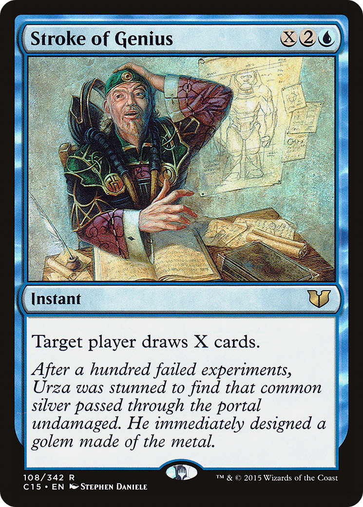 Stroke of Genius (C15-108) - Commander 2015 - Premium MTG Single from Wizards of the Coast - Just $0.11! Shop now at Game Crave Tournament Store