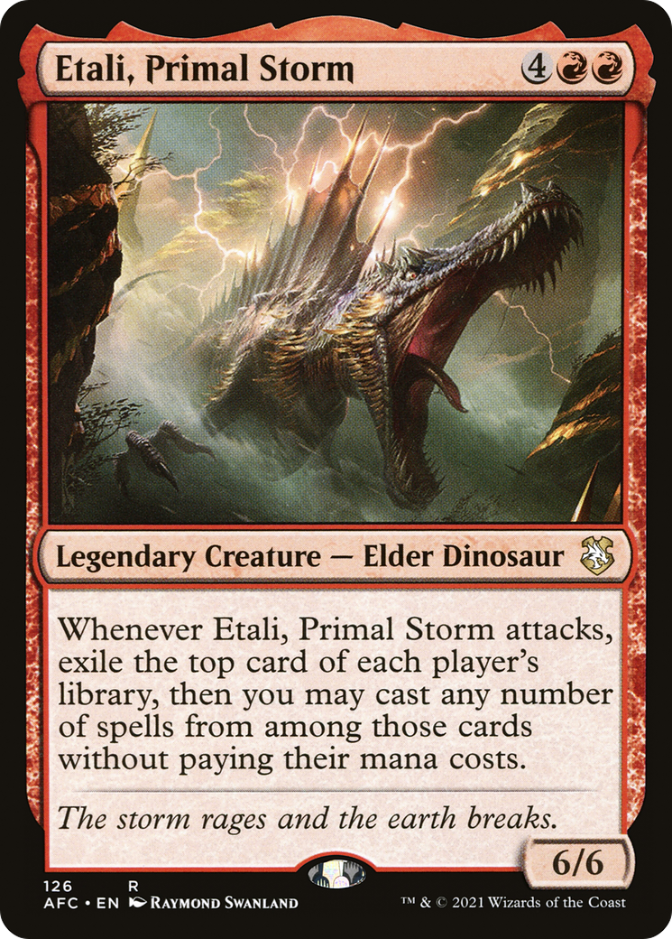 Etali, Primal Storm (AFC-126) - Forgotten Realms Commander - Premium MTG Single from Wizards of the Coast - Just $0.11! Shop now at Game Crave Tournament Store