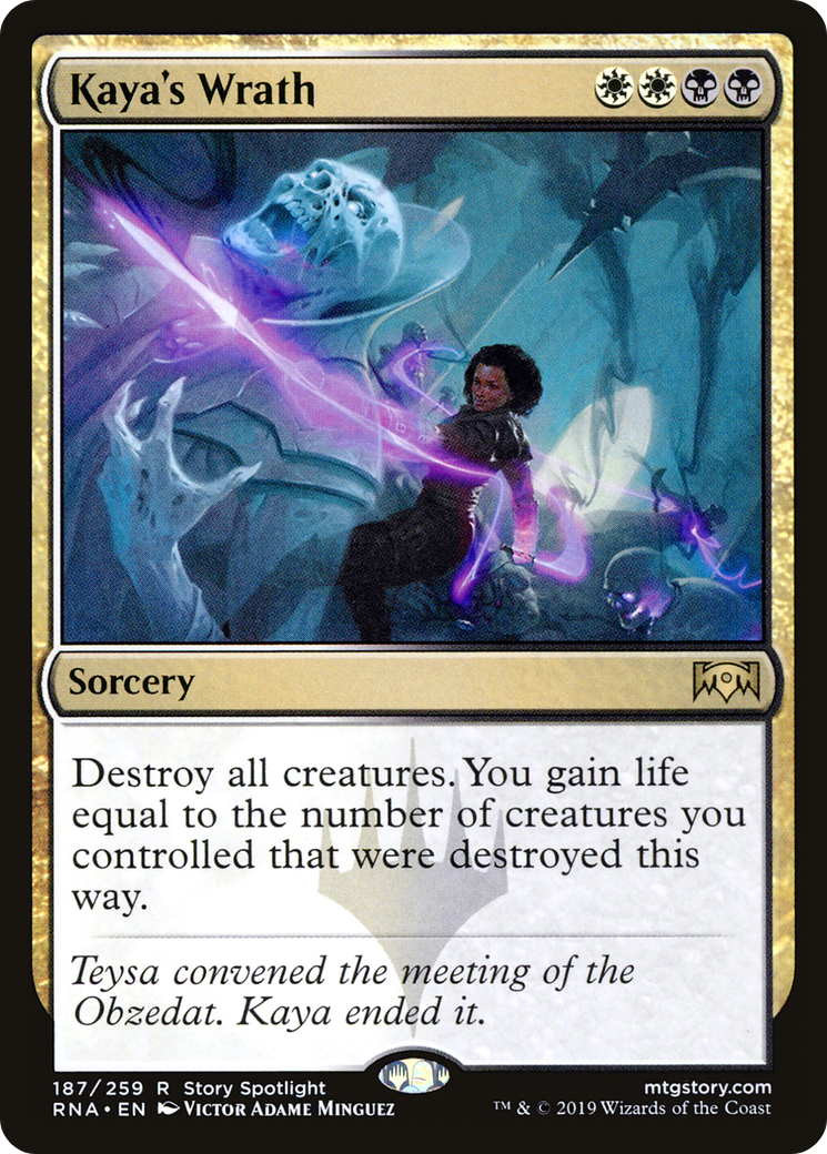 Kaya's Wrath (RNA-187) - Ravnica Allegiance Foil - Premium MTG Single from Wizards of the Coast - Just $0.17! Shop now at Game Crave Tournament Store