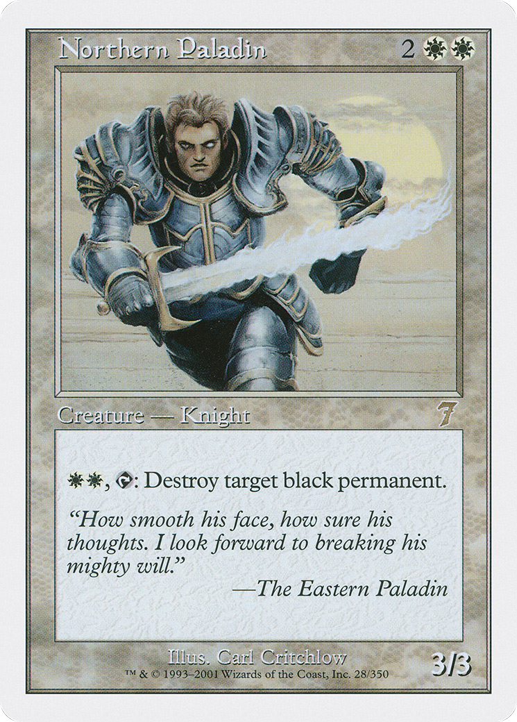 Northern Paladin (7ED-028) - Seventh Edition - Premium MTG Single from Wizards of the Coast - Just $0.13! Shop now at Game Crave Tournament Store