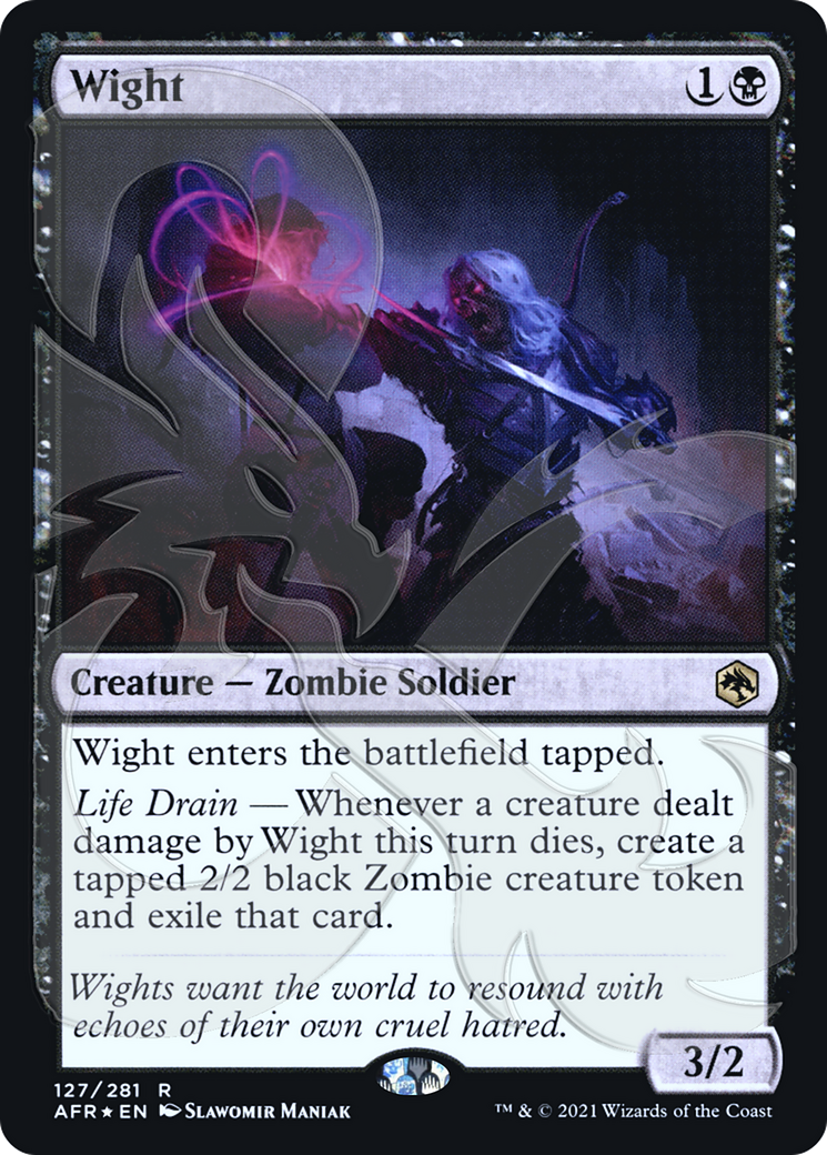 Wight (PAFR-127A) - Adventures in the Forgotten Realms Promos Foil - Premium MTG Single from Wizards of the Coast - Just $1.12! Shop now at Game Crave Tournament Store