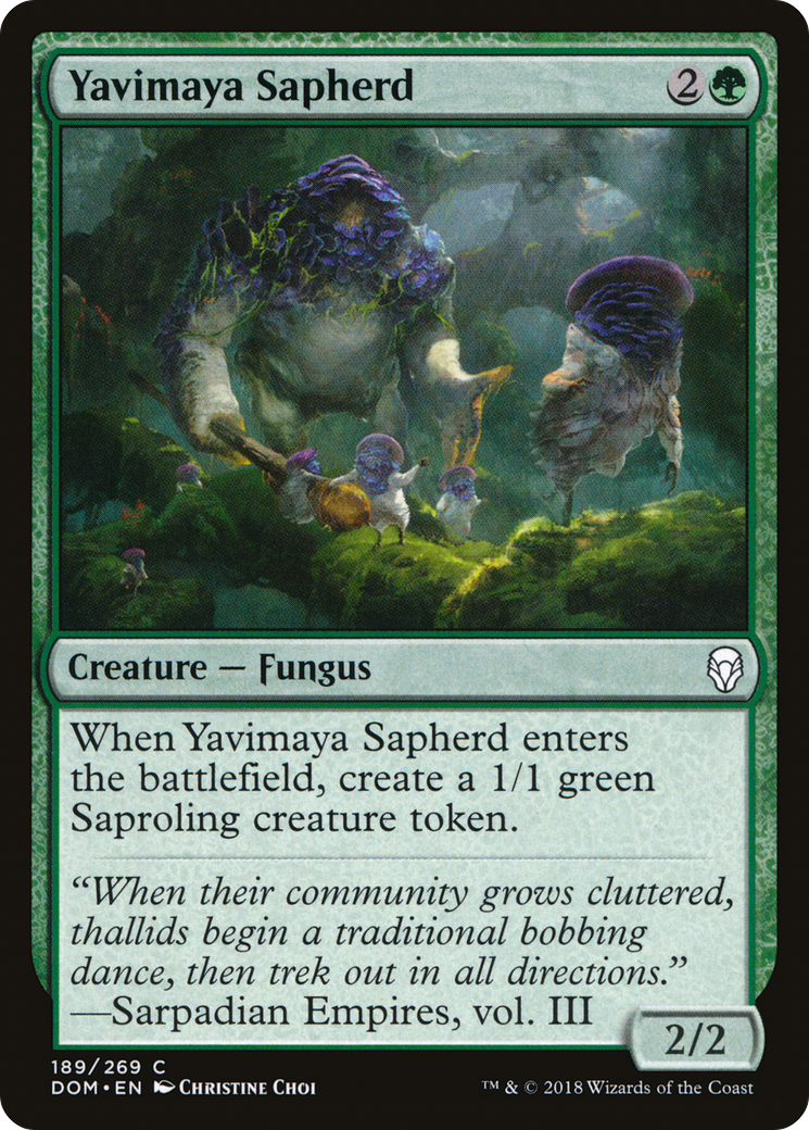Yavimaya Sapherd (DOM-189) - Dominaria Foil - Premium MTG Single from Wizards of the Coast - Just $0.43! Shop now at Game Crave Tournament Store