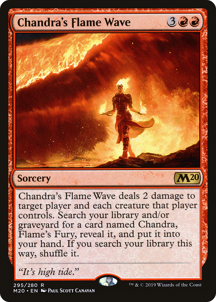 Chandra's Flame Wave (M20-295) - Core Set 2020 - Premium MTG Single from Wizards of the Coast - Just $0.08! Shop now at Game Crave Tournament Store