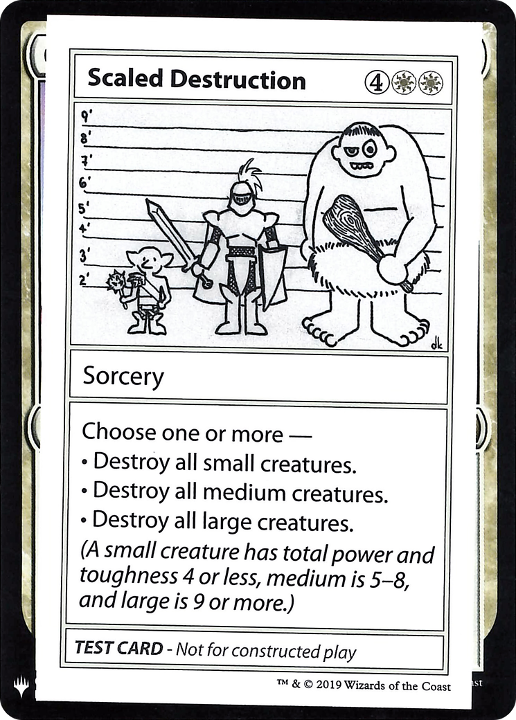 Scaled Destruction (CMB1-012) - Mystery Booster Playtest Cards 2019 - Premium MTG Single from Wizards of the Coast - Just $0.13! Shop now at Game Crave Tournament Store