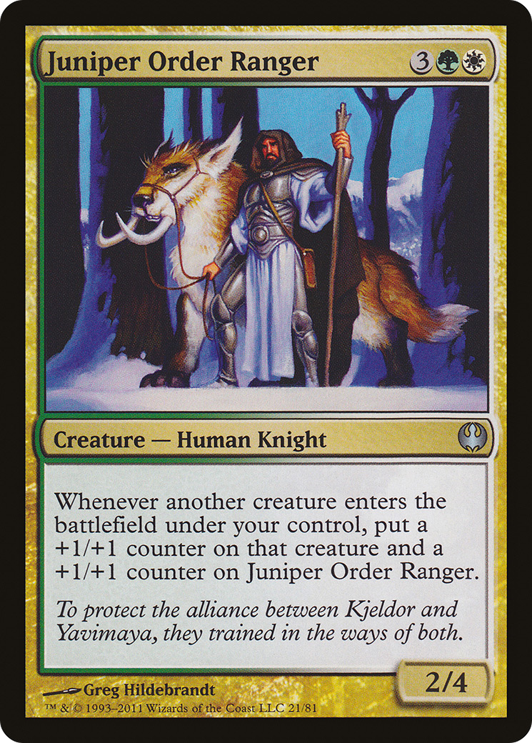 Juniper Order Ranger (DDG-021) - Duel Decks: Knights vs. Dragons - Premium MTG Single from Wizards of the Coast - Just $0.08! Shop now at Game Crave Tournament Store