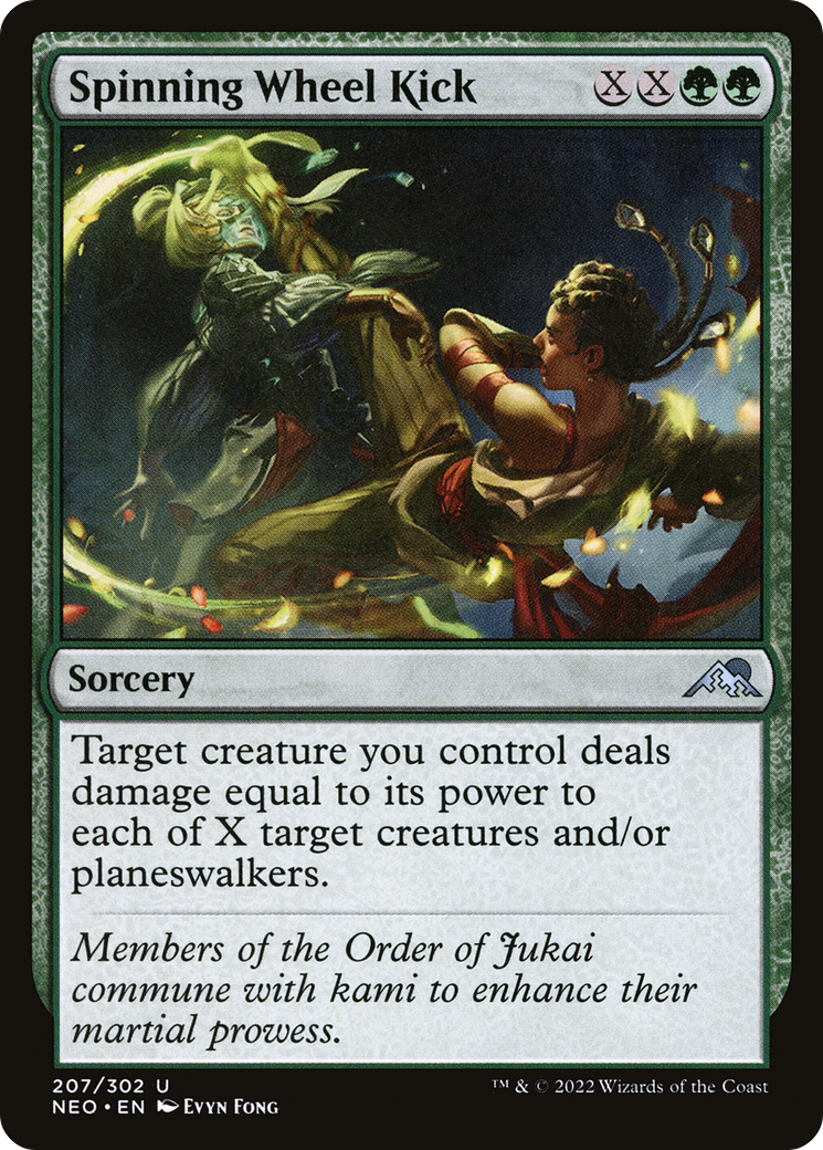 Spinning Wheel Kick (NEO-207) - Kamigawa: Neon Dynasty Foil - Premium MTG Single from Wizards of the Coast - Just $0.08! Shop now at Game Crave Tournament Store