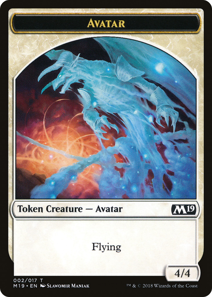 Avatar (TM19-002) - Core Set 2019 Tokens - Premium MTG Single from Wizards of the Coast - Just $0.25! Shop now at Game Crave Tournament Store