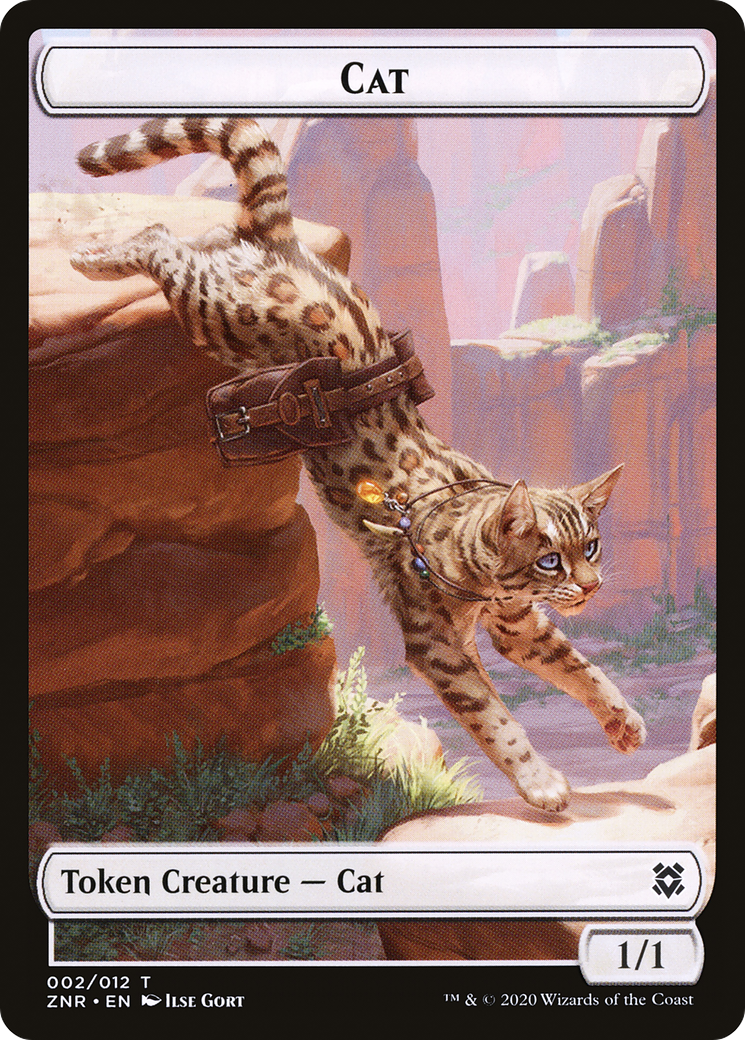 Cat (TZNR-002) - Zendikar Rising Tokens - Premium MTG Single from Wizards of the Coast - Just $0! Shop now at Game Crave Tournament Store