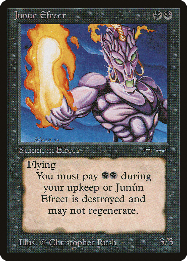 Junún Efreet (ARN-028) - Arabian Nights - Premium MTG Single from Wizards of the Coast - Just $34.40! Shop now at Game Crave Tournament Store