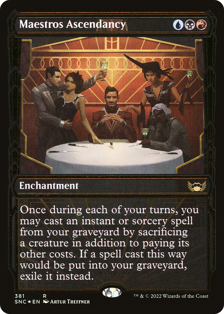 Maestros Ascendancy (SNC-381) - Streets of New Capenna: (Showcase) Foil - Premium MTG Single from Wizards of the Coast - Just $0.13! Shop now at Game Crave Tournament Store