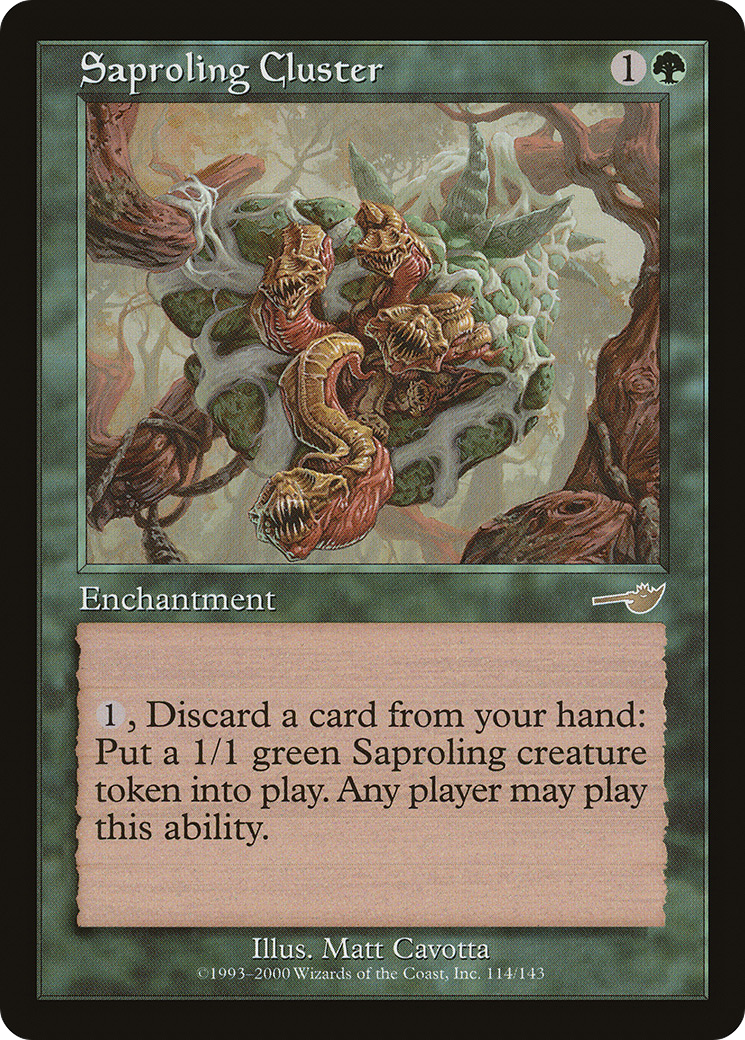 Saproling Cluster (NEM-114) - Nemesis - Premium MTG Single from Wizards of the Coast - Just $0.11! Shop now at Game Crave Tournament Store
