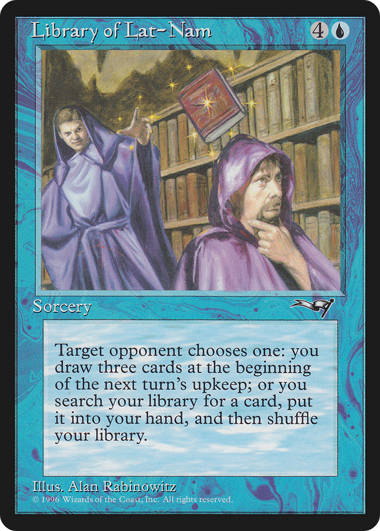 Library of Lat-Nam (ALL-031) - Alliances - Premium MTG Single from Wizards of the Coast - Just $0.09! Shop now at Game Crave Tournament Store