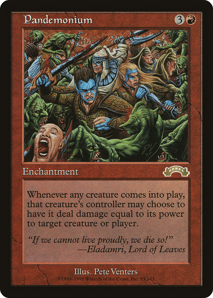 Pandemonium (EXO-093) - Exodus - Premium MTG Single from Wizards of the Coast - Just $0.46! Shop now at Game Crave Tournament Store