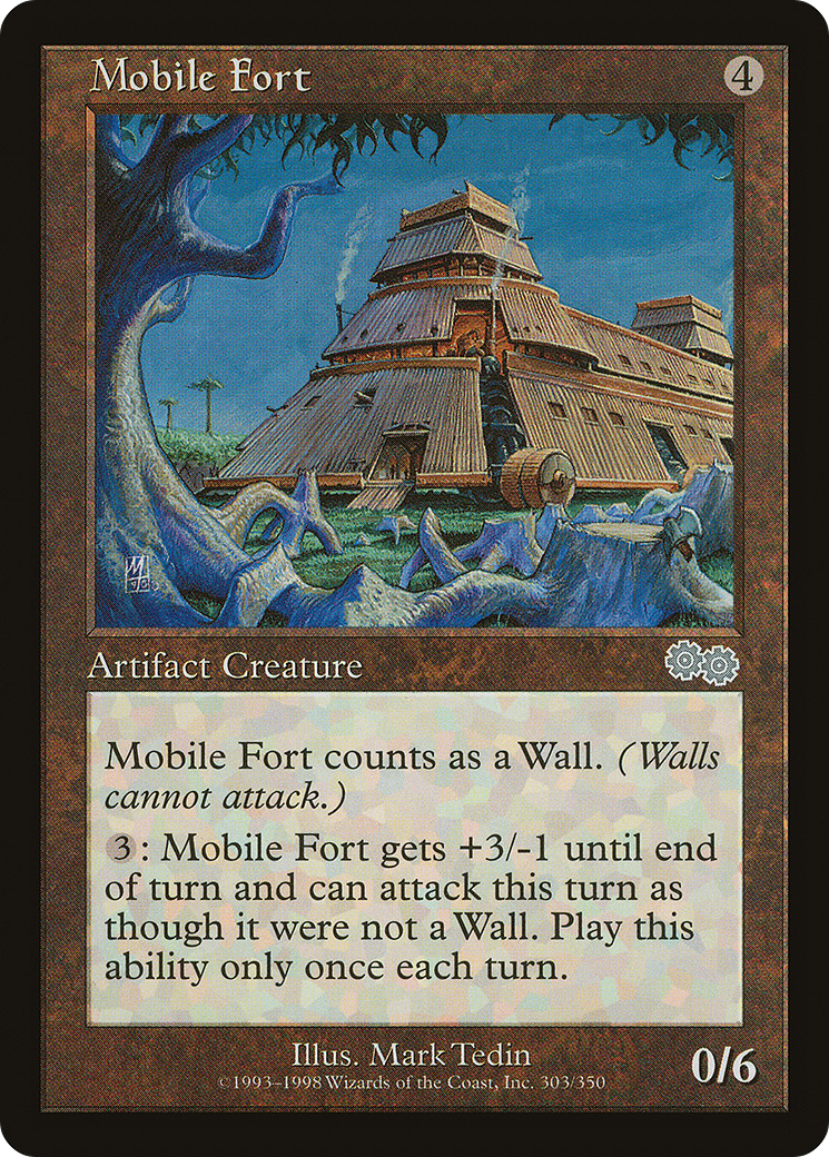 Mobile Fort (USG-303) - Urza's Saga - Premium MTG Single from Wizards of the Coast - Just $0.08! Shop now at Game Crave Tournament Store