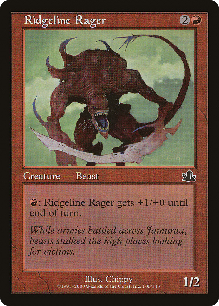Ridgeline Rager (PCY-100) - Prophecy - Premium MTG Single from Wizards of the Coast - Just $0.08! Shop now at Game Crave Tournament Store