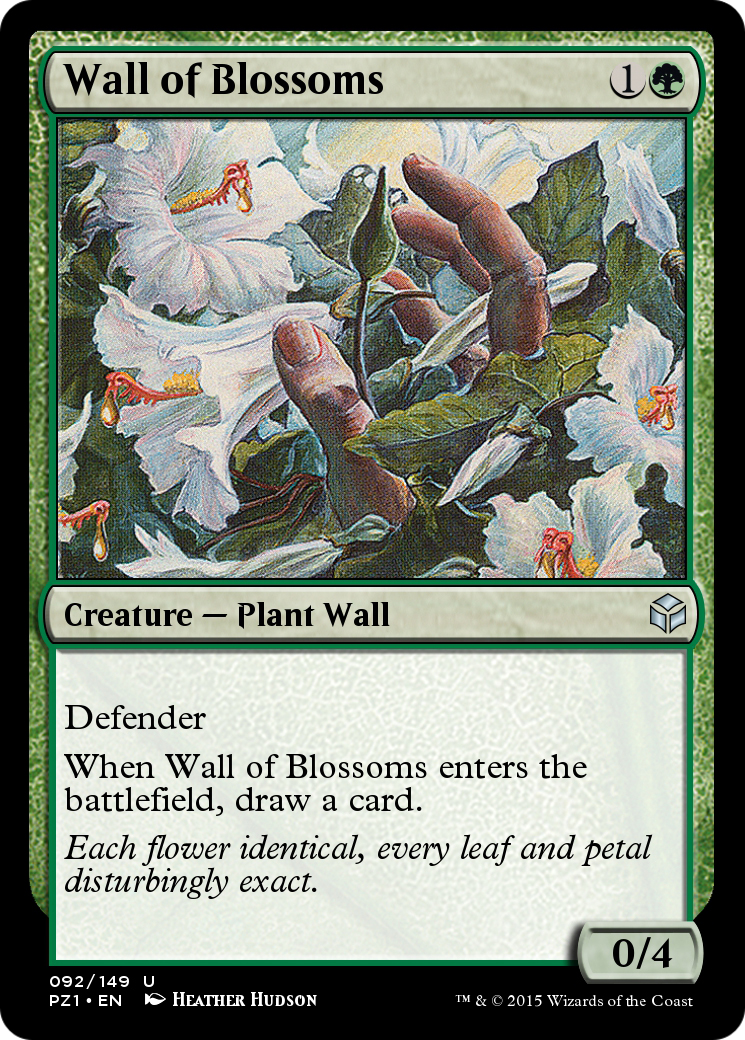 Wall of Blossoms (PZ1-092) - Legendary Cube Prize Pack - Premium MTG Single from Wizards of the Coast - Just $0! Shop now at Game Crave Tournament Store
