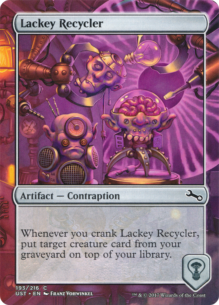 Lackey Recycler (UST-193) - Unstable (Borderless) Foil - Premium MTG Single from Wizards of the Coast - Just $0.65! Shop now at Game Crave Tournament Store
