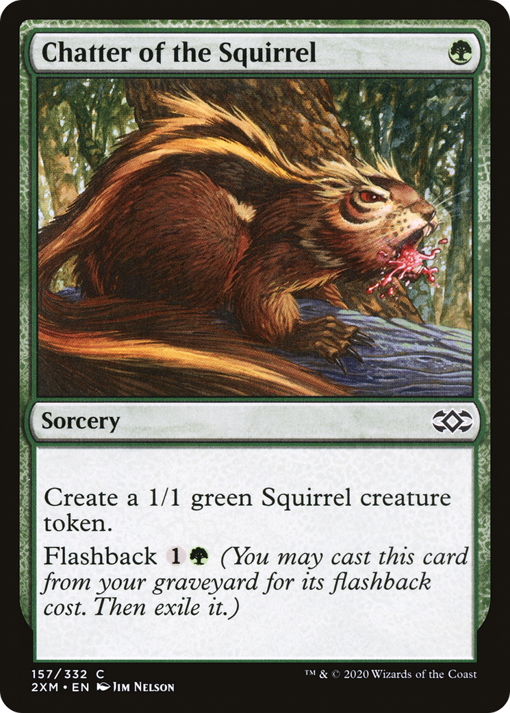 Chatter of the Squirrel (2XM-157) - Double Masters - Premium MTG Single from Wizards of the Coast - Just $0.25! Shop now at Game Crave Tournament Store