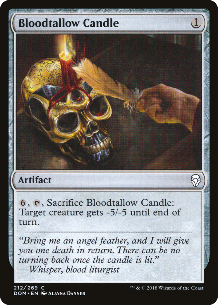 Bloodtallow Candle (DOM-212) - Dominaria Foil - Premium MTG Single from Wizards of the Coast - Just $0.25! Shop now at Game Crave Tournament Store