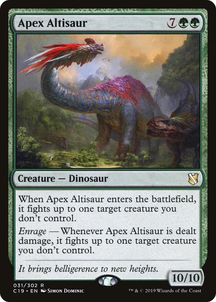 Apex Altisaur (C19-031) - Commander 2019 - Premium MTG Single from Wizards of the Coast - Just $0.90! Shop now at Game Crave Tournament Store