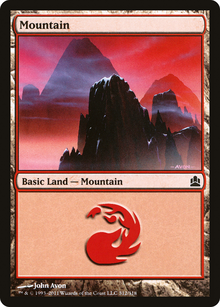 Mountain (CMD-312) - Commander 2011 - Premium MTG Single from Wizards of the Coast - Just $0.08! Shop now at Game Crave Tournament Store