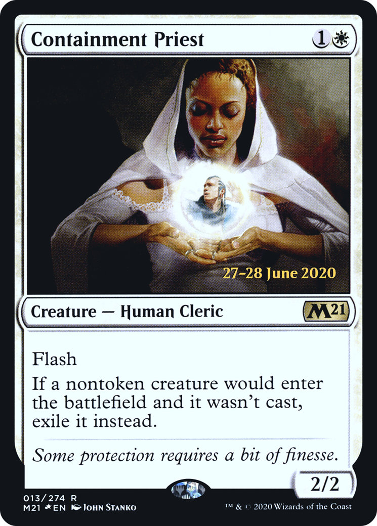 Containment Priest (PM21-13S) - Core Set 2021 Promos Foil - Premium MTG Single from Wizards of the Coast - Just $0.41! Shop now at Game Crave Tournament Store