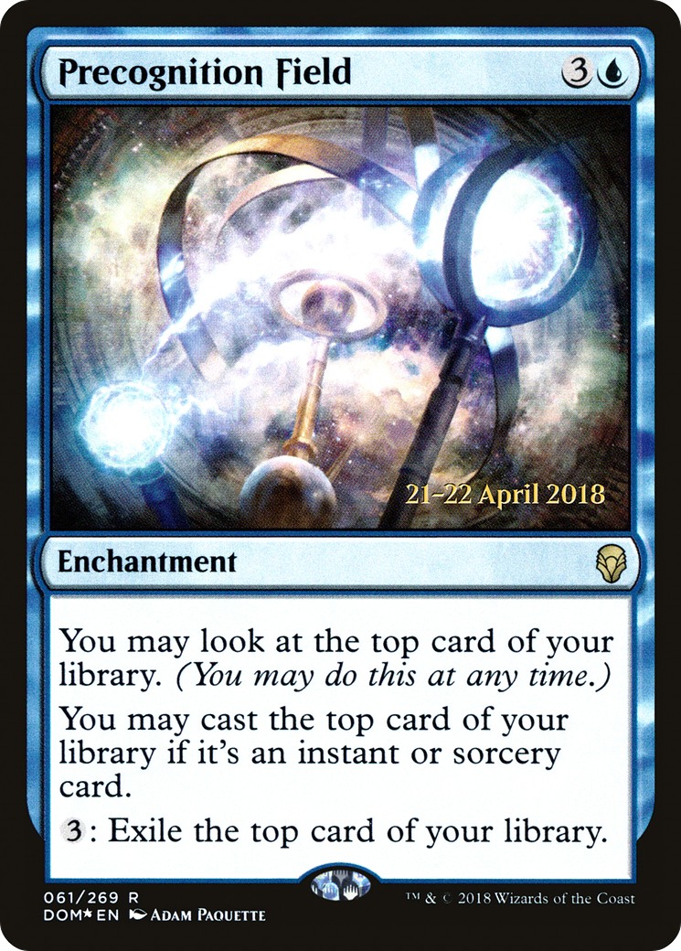 Precognition Field (PDOM-61S) - Dominaria Promos Foil - Premium MTG Single from Wizards of the Coast - Just $0.21! Shop now at Game Crave Tournament Store