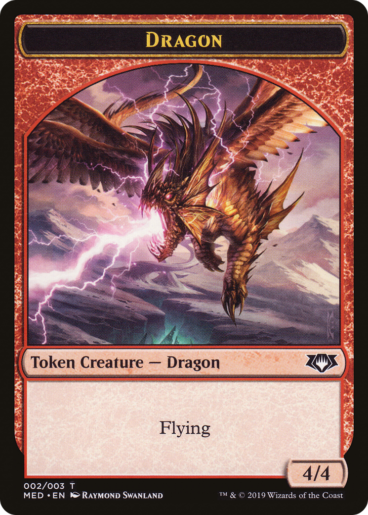 Dragon (TMED-0W2) - Mythic Edition Tokens - Premium MTG Single from Wizards of the Coast - Just $0! Shop now at Game Crave Tournament Store