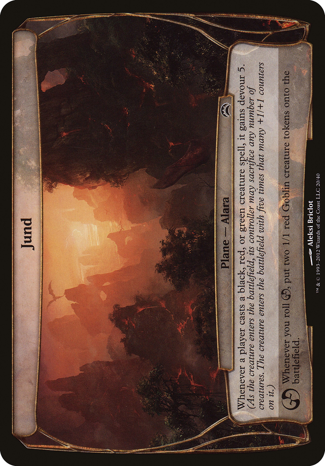 Jund (OPC2-020) - Planechase 2012 Planes - Premium MTG Single from Wizards of the Coast - Just $1.40! Shop now at Game Crave Tournament Store