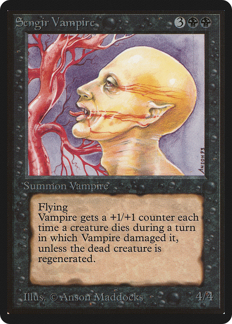 Sengir Vampire (LEB-128) - Limited Edition Beta - Premium MTG Single from Wizards of the Coast - Just $36! Shop now at Game Crave Tournament Store