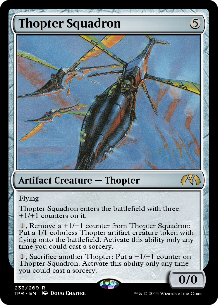 Thopter Squadron (TPR-233) - Tempest Remastered Foil - Premium MTG Single from Wizards of the Coast - Just $0! Shop now at Game Crave Tournament Store