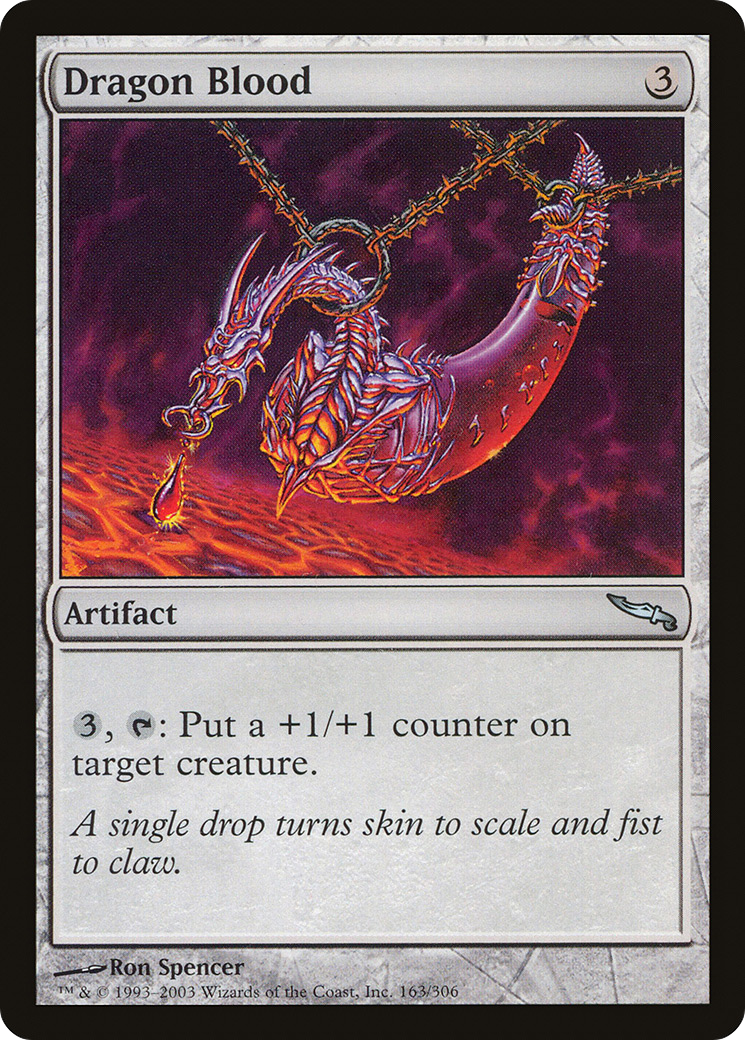 Dragon Blood (MRD-163) - Mirrodin - Premium MTG Single from Wizards of the Coast - Just $0.08! Shop now at Game Crave Tournament Store