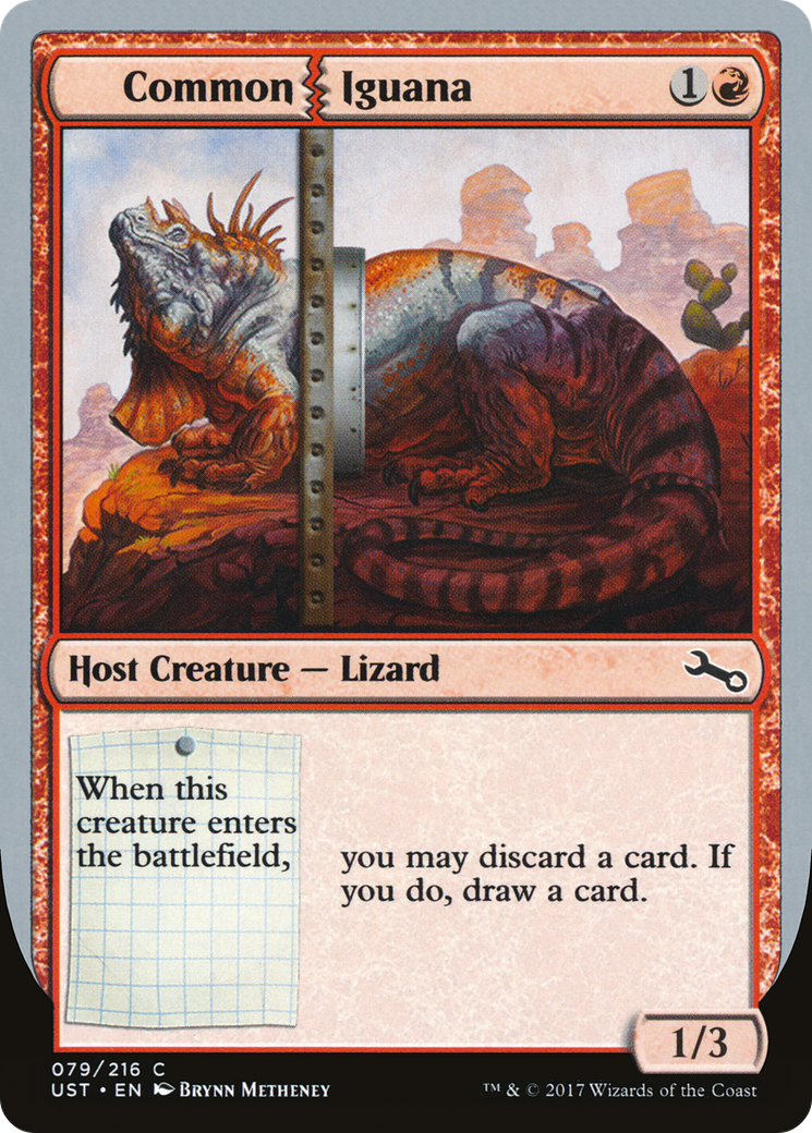 Common Iguana (UST-079) - Unstable Foil - Premium MTG Single from Wizards of the Coast - Just $0.08! Shop now at Game Crave Tournament Store